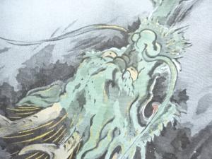 アンティーク　龍模様男物着物